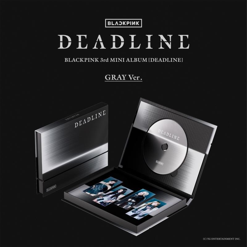 Coffret CD Deadline de Blackpink en version Gray
