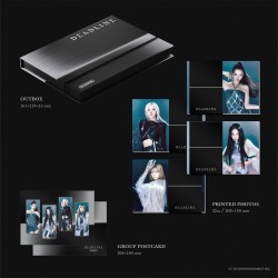 Inclusions du coffret CD Deadline de Blackpink en version Gray